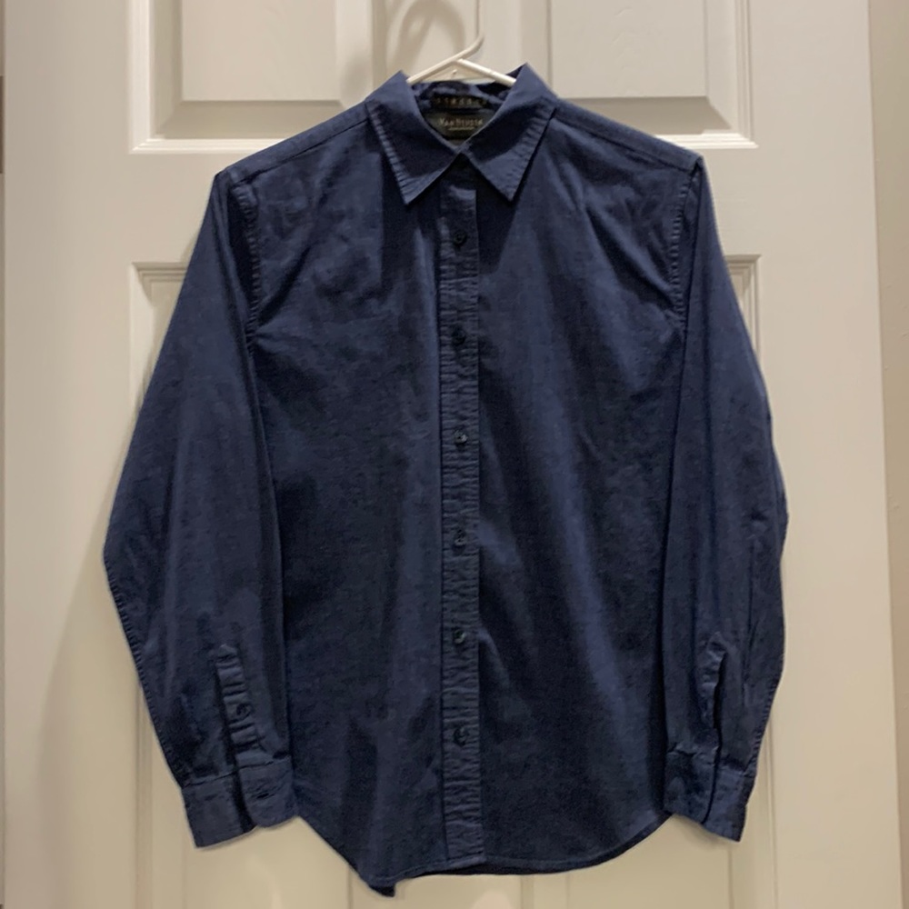 VanHuesen size small blue blouse
